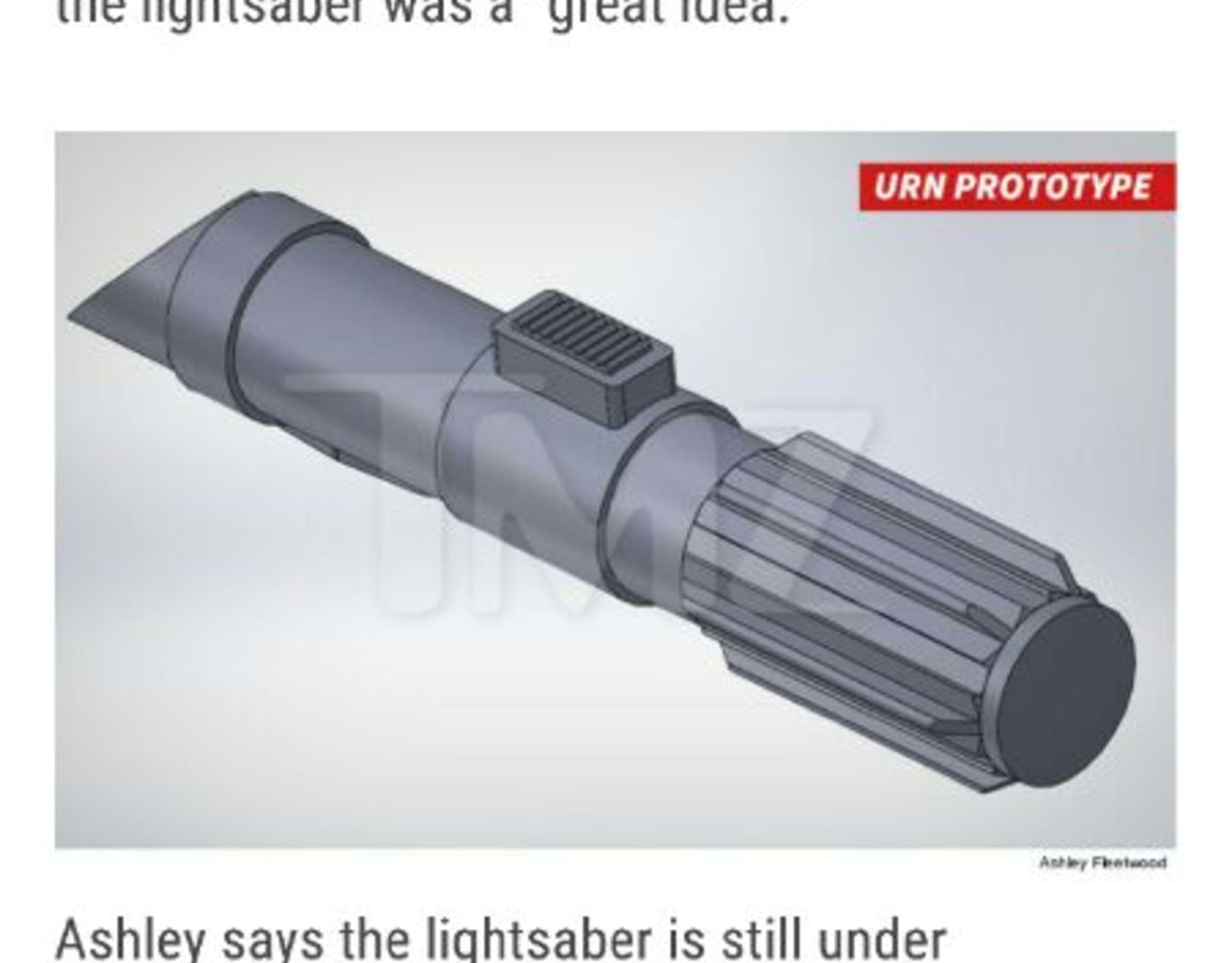 Project Thumbnail for Lightsaber URN