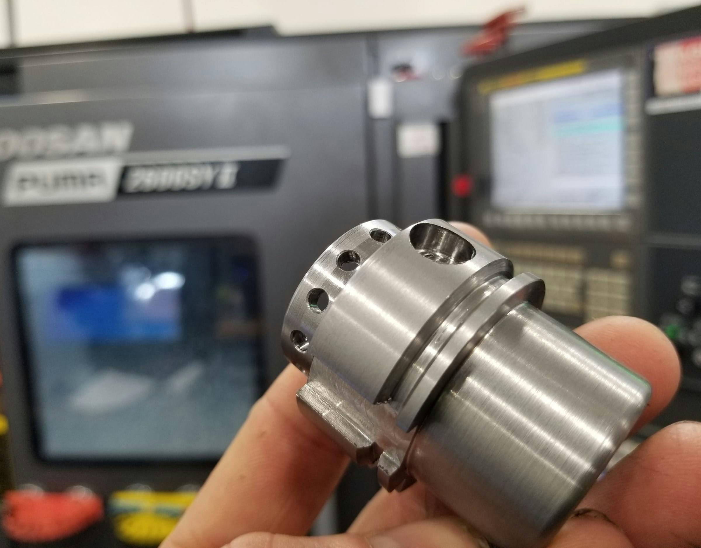 Project Thumbnail for Multiaxis lathe part - twin spindle, milling with Y